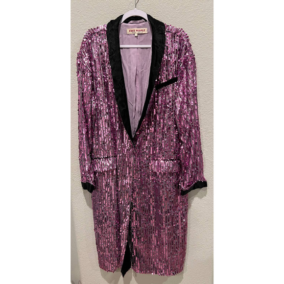 Free People Ella Sequin Duster Size Small - Picture 9 of 9